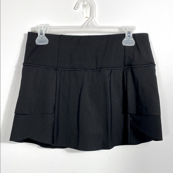 Athleta Momentum High Rise Black Pleated Skort size small - Picture 3 of 15